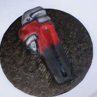 Pipe Wrench Grooms Cake Yep, he's a plumber;-)Sculpted and crafted the Bronwen Weber way;-)All airbrushed.