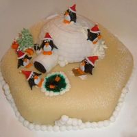 Pingo Cake with vanilla and raspberry, covered with marzipan