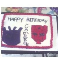 Tansformers Cake this is my first ever drawing cake i did it all free hand i think it cameout horribble......