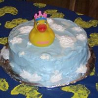 Duck Cake This was a bit of a flop. The cake had not been refrigerated for long enough when I added the whipped cream so it melted all over the cake...