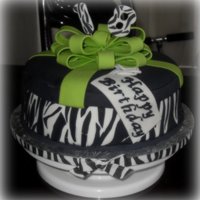 18Th Bday Zebra Gift Box 