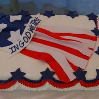 Happy Independance Day Wow, what a pain in the butt this one was. Anyone have advice for coloring primary colors on fondant. I found that my fondant was cracking...