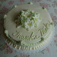 Thanks Mike this is a cake that I made very quickly for my teacher.Buttercream with RI Flowers