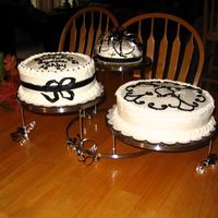 16Th Birthday Cake I made this for two of my daughter's friends 16th Birthday. They asked for something black/white and unique.