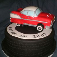 Chevy Fair Cake I made this cake (dummy) for our county fair. It is covered completely in fondant. The theme was "Revin Your Engines In 2007". I...