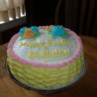 Practice Makes Perfect...... I tried a new flower frosting from this web site that wasn't as sweet as the Wilton version (it was great) for Easter Sunday and my...