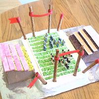 My First Cake Ever Its For The Superbowl Today!!! Hi!! This is my first cake ever. I got the idea from Womens Day. I changed the colors of the uniforms to match and the color of the people...