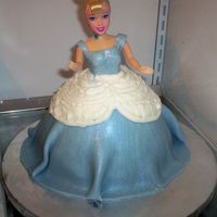 Cinderella's Got Some Problems! Especially her weight! Dang doll arms got in my way too....this was my first doll cake. But I think our niece will love it. As I took a...