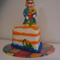 Chucky The Birthday Clown gumpaste clown , buttercream icing thanks to "dailey" for such a cute clown to try and imitate. I was trying for sad eyes and...