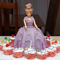 Purple Princess This is a birthday cake for my daughter (pre-cc) and my first attempt at mmf, royal icing drop flowers, and string work. The whole project...