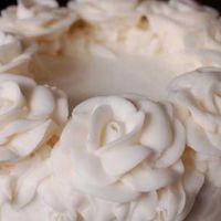 Close Up Of Rings Of White Roses Woohoo! I can make roses!