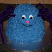 Insy Winsy Spider This Insy Winsy was made to look like the one in the birthday boys favourite book. Buttercream, with pipe cleaners for legs.