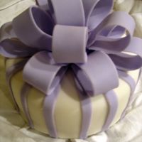 First Fondant This was my first fondant cake. I was amazed how easy fondant is to work with.