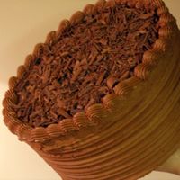 Chocolate Amaretto This is a chocolate amaretto cake with chocolate buttercream icing. I did this for the February birthdays at my husband's work and...