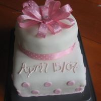 A Girls Baptism Cake Here is the cake that I made for my sister-in-laws daughter. Lots of flaws, but it is my first baptism cake and the first of this design...