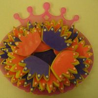 Princess Crown Cookies Crown cookies on a princess platter/mirror!