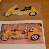 Frozen Buttercream Icing Transfer This is the icing transfer that I made (of a Honda Goldwing Trike) for my Father-In-Laws Birthday. You can see the picture of the actual...