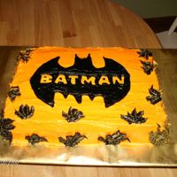 Batman Cake Here is a Batman cake I threw together trying to make it a little different from the otherone I did in the past. Birthday boy liked it so...