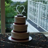 Rebecca Wedding Cake Wow! Can we say last minute? I didn't get the payment and contract for this cake until the Thursday before the Saturday wedding. Not...