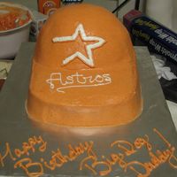 Astros Baseball Cap Used a 9x13 and wonder mold and carved it down. Thanks for looking.