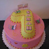 7Th Birthday Birthday cake for my daughters 7th birthday. Everything BC with royal icing accents.