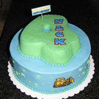 4Th Birthday Birthday cake for my sons 4th birthday. Everything BC with royal icing accents.