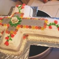 Easter Cross Cake The inspiration for this cake came from two different cross cakes I saw here at CC! So thank you!