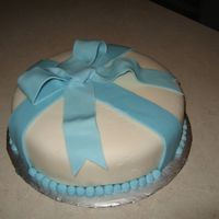Wilton Iii Cake 1 MMF cake, jello fondant for bow