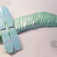 Dragonfly Cake Dragon fly cake with gumpaste wings