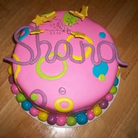 Shana's Sweet 16 Vanilla cake with strawberry filling, covered in marshmallow fondant. (MMF) Buttercream icing used underneath the fondant. Shana's...
