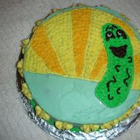 Wilton Level 1 Practice Cake My husband works for a pickle company so I decided to do a little pickle motif for the cake I sent to work with him. I think it turned out...