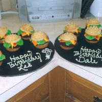 Cheeseburgers I made these for a co-worker. Thanks everyone for all the great ideas!