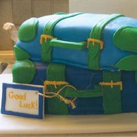 Going Away Cake I made this cake for my sister's going away party. It didn;t turn out exactly how I wanted but she loved it!