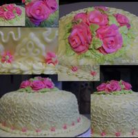 Valentine Tea Cake This cake was made for a customer who was attending a Valentine Tea Party. It is all homemade. A fluffy white cake, lemon filled with pale...