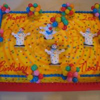 Circus Clown Birthday Cake 