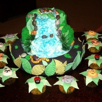 Jungle / Wild Animal Cake This was for my niece's birthday party (she's a little tomboy). :-) Each of the tiers are only one layer, it didn't need to...
