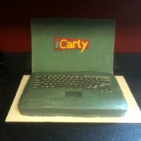 Shai's Birthday Cake iCarly laptop made from gumpaste.