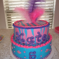 Fancy Five Year Old Cake designed with the birthday girl in honor of "Fancy Nancy", a storybook character.