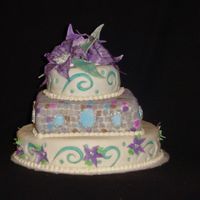 Swirly Mosaic surprsise 30th b-day... 100% edible flowers