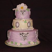 Elegant Zebra This was for my Mom's 50th birthday. Her favorite colors are lavender and light green. She also loves animal prints. I felt this cake...