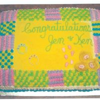 Baby Blanket Cake For Baby Shower This cake was fun. It is vanilla buttercream with lemon filling. The 3 little baby faces were made with fondant as were the 3 sets of...