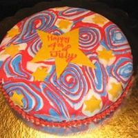 Happy 4Th!!!! Rolled fondant with fondant accents!