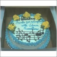 Cake For Harmony Strawberry cake with strawberry cream cheese filling (thanks CC) covered with ammaretto flavored buttercream frosting. I desperately need...