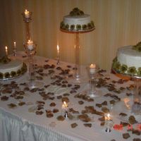 Anniversary Cake My sister and brother-in-law's 30th anniversary celebration!1 yellow w/buttercream, 1 chocolate w/raspberry filling covered w/white...