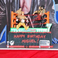 Wrestling Cake wrestling cake for my 7yr old boy...thanks for looking! :)