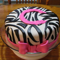 Zebra Print This is my 1st try with your marshmallow fondant recipe. It turned out great and actually tasted good too!!!!!