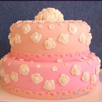 Naama's Bat Mitzvah Fondant covered cake, made it for a very dear friend's daughter