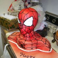 Spidey Man This is the spider man i did for my cousins birthday party. He said it was the3 bestest cake he has ever had.... i have a way to go on my...
