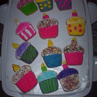 Birthday Cookies This was my first attempt at iced cookies. I saw how cute the pictures were that other's on CC had done so I figured I'd give it...