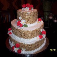 40Th Anniversary Cake This is a cake a friend and I made for a 40th wedding anniversary party. The cake was 3 heart shaped layers all made of tripple fudge...